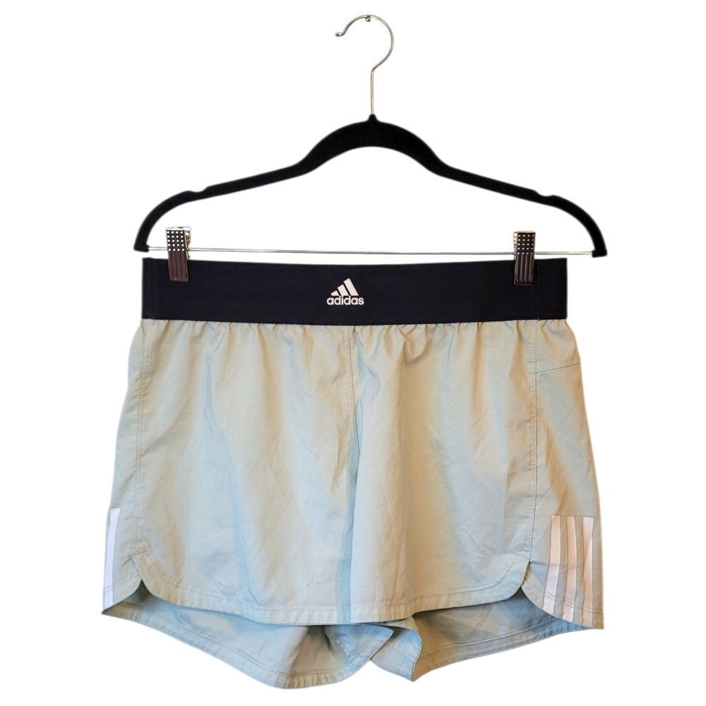 Adidas Mint Green Logo Band Running Shorts Women's Size US M
